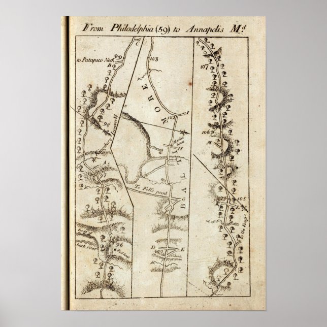 Von Philadelphia nach Annapolis Md 59 Poster (Vorne)