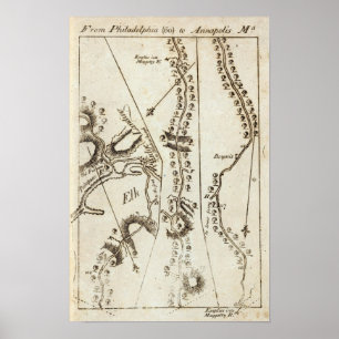 Von Philadelphia nach Annapolis Md 60 Poster