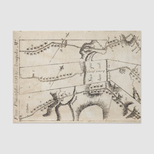 Von Philadelphia zu AnnapolisMd 56 Seidenpapier (Vorderseite)