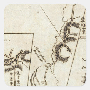 Von Philadelphia zu AnnapolisMd 58 Quadratischer Aufkleber