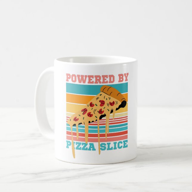 VON PIZZA SLICE BEFUGT - PIZZA LOVER KAFFEETASSE (Vorderseite Links)
