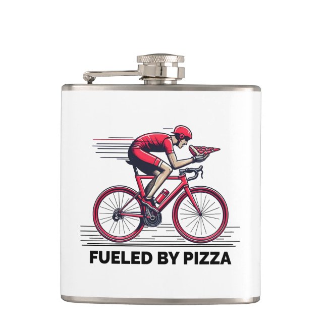 Von Pizzagyklist gespeist Flachmann (Vorderseite)