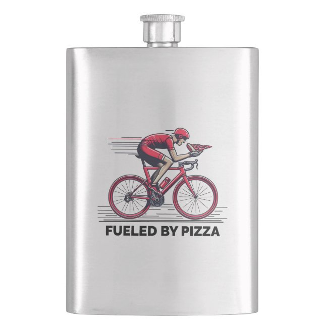 Von Pizzagyklist gespeist Flachmann (Vorderseite)