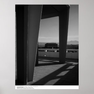 Von Porch of Physics Lecture Hall Gebäude Poster