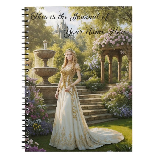 Von Princess zu Queen Journal Notebook Notizblock (Vorderseite)