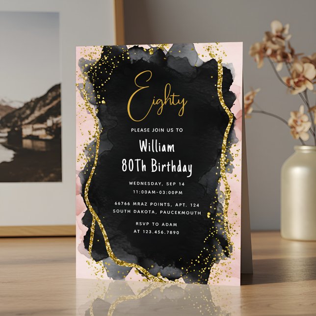 Von Retro Spaß Erwachsenen Humor Happy Chic 80. Ge Einladung (Von Creator hochgeladen)