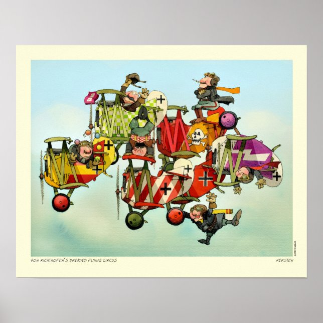 VON RICHTHOFENS DREIERTER FLYING CIRCUS POSTER (Vorne)