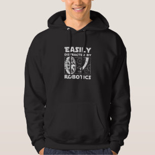 Von Robotics Mechanic Engineer Robots abgelenkt Hoodie