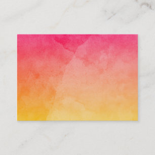 Von Rosa zu Gelb Aquarell Visitenkarte