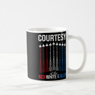 Von Rot Weiß Blau USA-Flagge Kampfjets 4. Juli Kaffeetasse