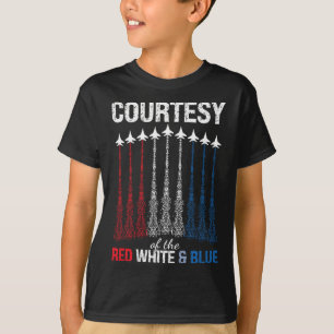 Von Rot Weiß Blau USA-Flagge Kampfjets 4. Juli T-Shirt