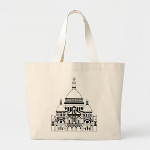 von Sacre Coeur, Montmartre Jumbo Stoffbeutel