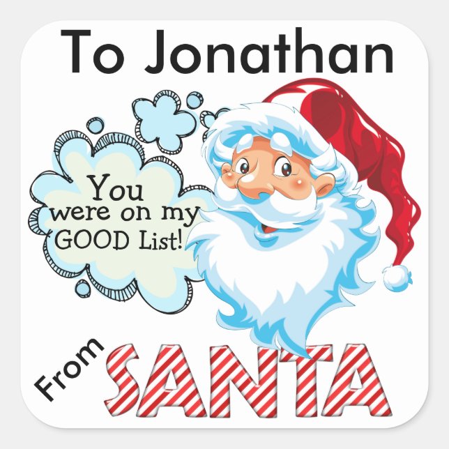 Von SANTA Christmas Sticker - SRF (Vorderseite)