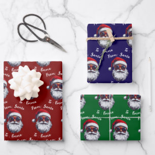 Von Santa Claus Geschenkverpackung, benutzerdefini Geschenkpapier Set