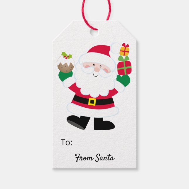 Von Santa Gift Tags Geschenkanhänger (Vorderseite)