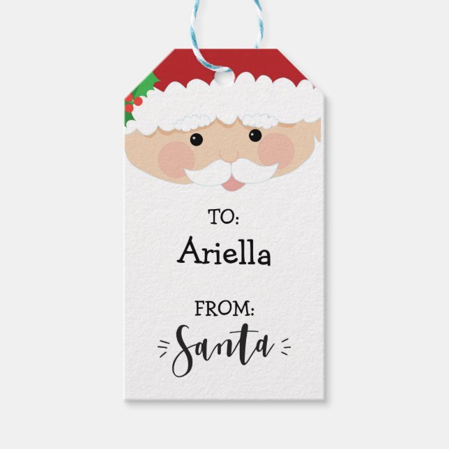 Von Santa Weihnachtsgeschenk-Anhänger Geschenkanhänger (Vorderseite)