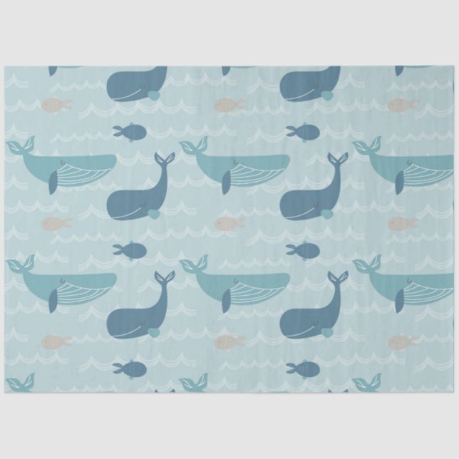 Von Sea Series Design 2 Seidenpapier (Vorderseite)