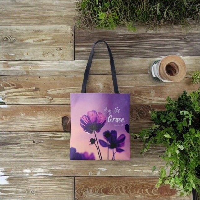 Von seiner Grazie Tote Tasche (Christian Theme Inspired Design Tote Bag)