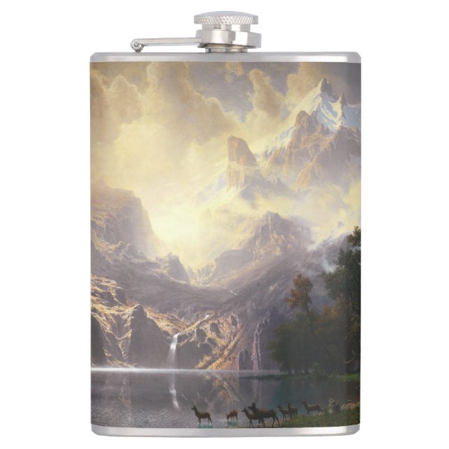 Von Sierra Nevada, Kalifornien, Bierstadt Art Flachmann (Vorderseite)