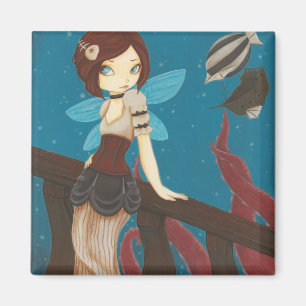 Von Sky - Steampunk-Feenschiff Magnet