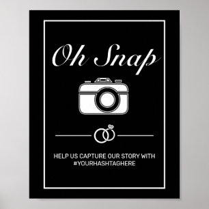 Von Snap Wedding Signature Modernes Minimalistisch Poster