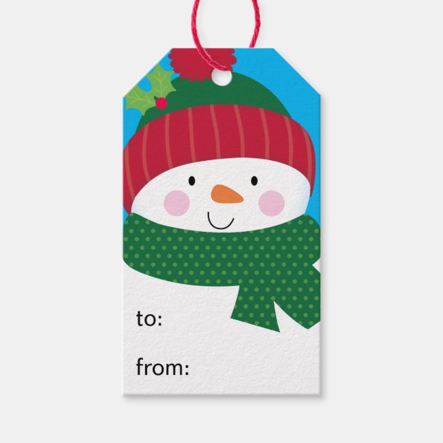 Von Snowman nach Geschenkanhänger (Vorderseite)