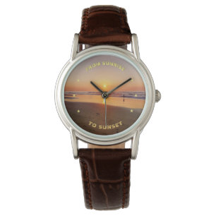 Von Sonnenaufgang bis Sonnenuntergang Armbanduhr