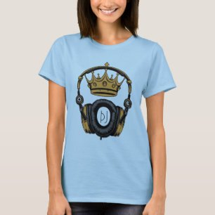 Von Sound gekrönt: DJ Headphones, die den Tanz reg T-Shirt