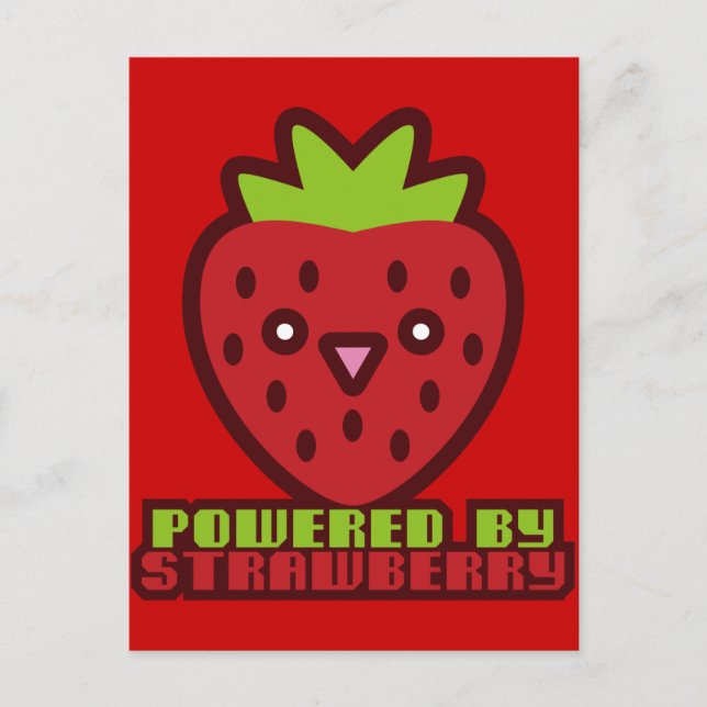 VON STRAWBERRY BEFUGT POSTKARTE (Vorderseite)