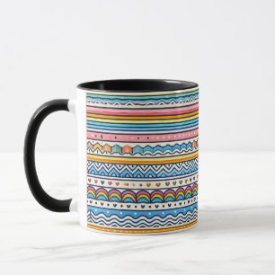 Von Streifen umarmt: Eine trendige Drehung über Tr Tasse