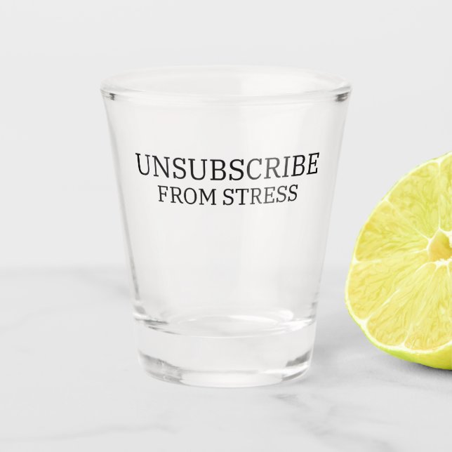Von Stress abmelden Sarkastisch Professionell Schnapsglas (Vorderseite)