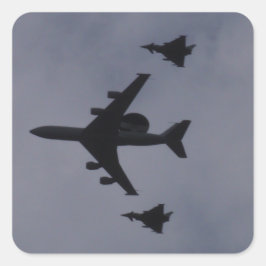 Von Taifunen begleitete Einträge Quadratischer Aufkleber