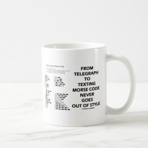 Von Telegrafie zu Texten: Morsecode verliert nie s Kaffeetasse