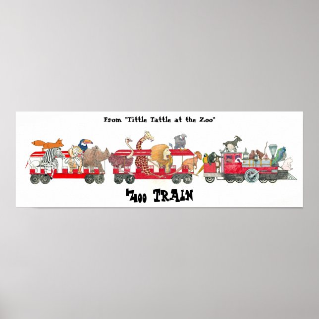 Von "Tittle Tattle at the Zoo", Zoozug Poster (Vorne)