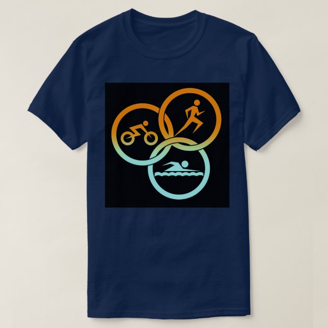 von Triathlon Sticker T-Shirt (Design vorne)