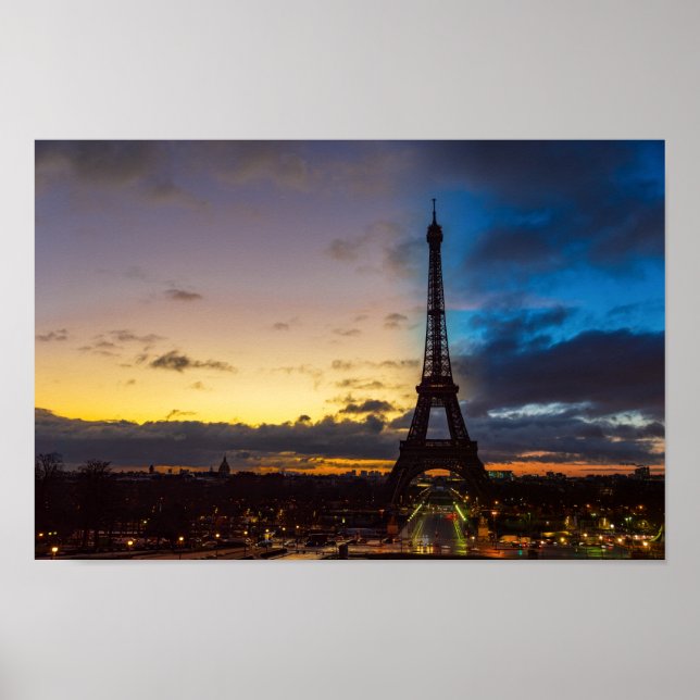 Von Trocadero aus können Sie den Eiffelturm von Ta Poster (Vorne)