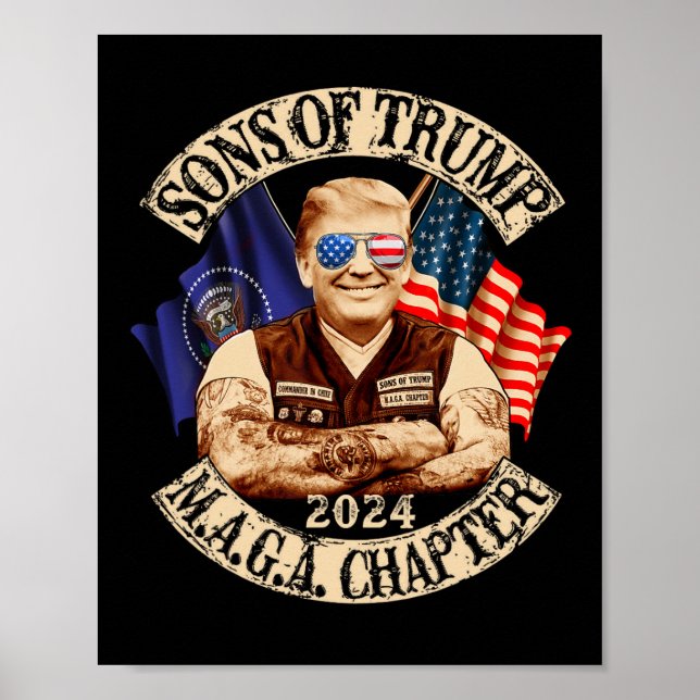 Von Trump Maga Kapitel 2024 lustig Poster (Vorne)