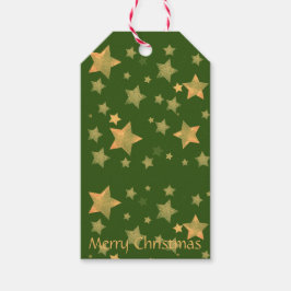 Von und zu Green Gold Elegante Einfache Weihnachte Geschenkanhänger