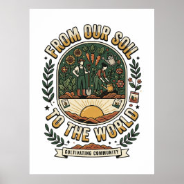 Von unserem Boden in die Welt Poster