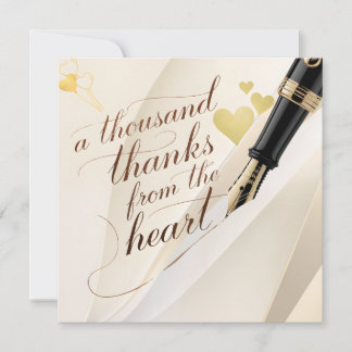 Von unserem Herzen zu Ihrem Dank Karte