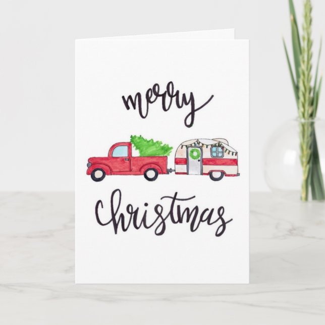 VON "UNSEREM KAMPER" KRISTMAS GREETINS KARTE (Vorderseite)