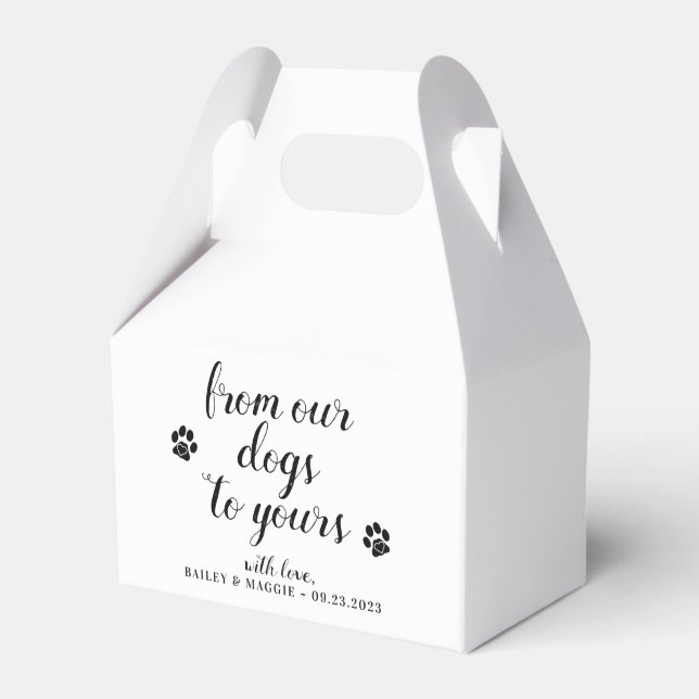 Von unseren Hunden bis hin zu Ihrer Hundeschlitten Geschenkschachtel (Vorderseite)