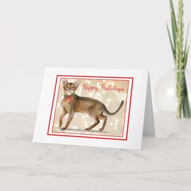 Von unserer Katze bis zur Weihnachtskarte Ihrer Ka Karte (Vorderseite)
