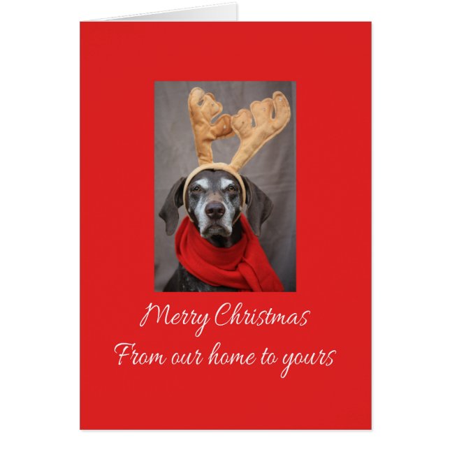 Von unserer Zuhause zu deiner.. Weihnachtskarte (Vorne)