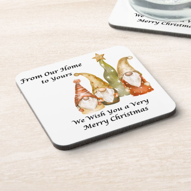 Von unserer Zuhause zu Ihrer auf Getränkeuntersetzer (Linke Seite)