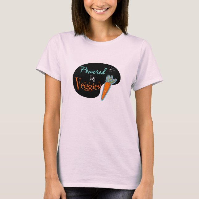 Von Veggies angetrieben T-Shirt (Vorderseite)
