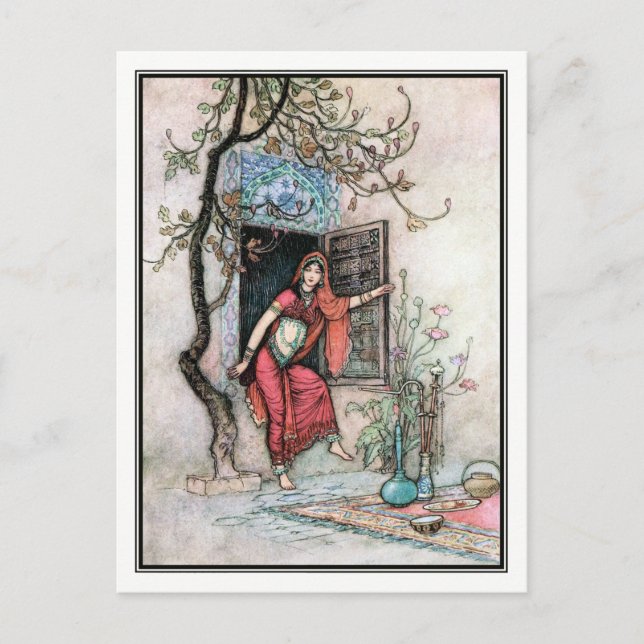 Von Warwick Goble Bengalische Volksgeschichten Postkarte (Vorderseite)