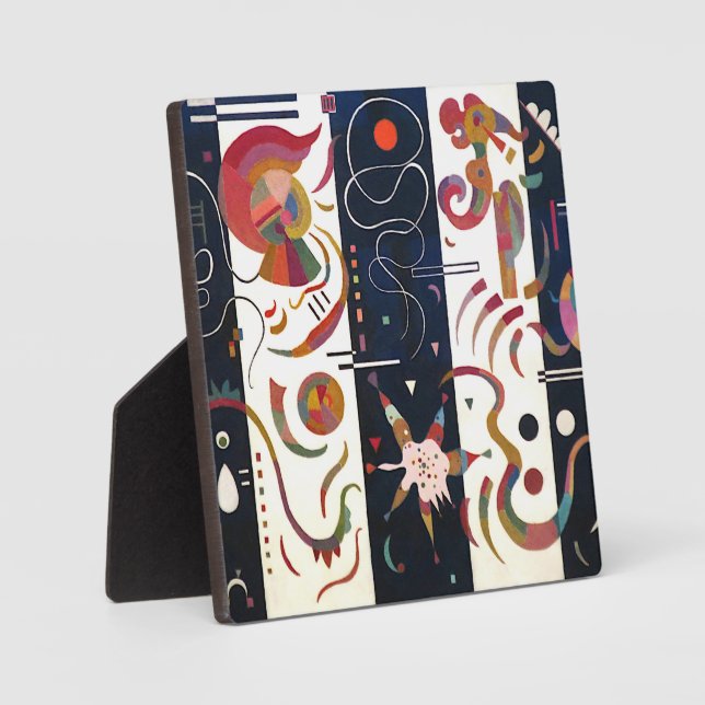 Von Wassily Kandinsky gestrichen Fotoplatte (Vorderseite)