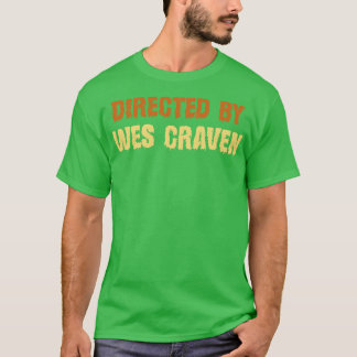 Von WES Craven Retro Text geleitet T-Shirt