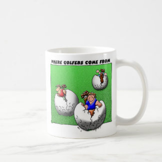 Von wo Golfspieler kommen Kaffeetasse